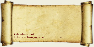 Una Bunić vizit kartica